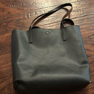 Reversible Black/Brown Tote